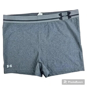 NWOT Under Armour Womens Heatgear Alpha Shorty Style # 1251862 Gray Lar…
